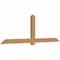 Ekena Millwork Eugene Smooth Timber Gable Bracket, Western Red Cedar, 108"W x 36"H x 3 1/2"D x 5 1/2"F, 8/12 Pitch GBW108X36X0406EUG00SWR - alternate 5